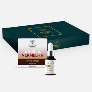 BOX SABONETE DE ARGILA VERMELHA + SÉRUM FACIAL FIRMADOR